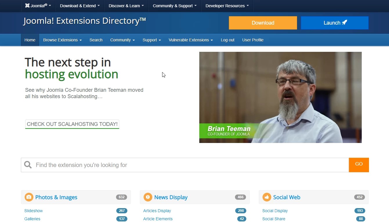 joomla extensions directory screenshot 2022