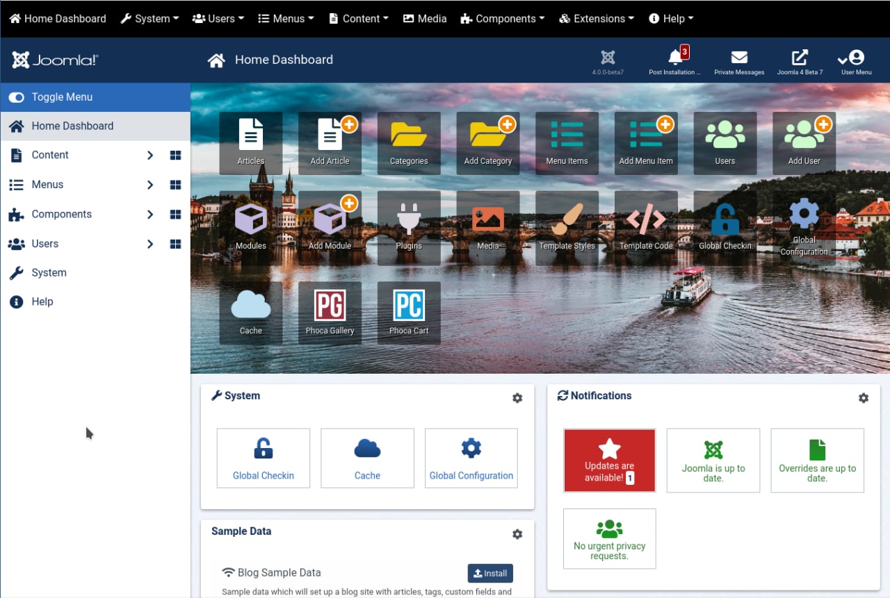 Phoca Desktop System Plugin 4.0