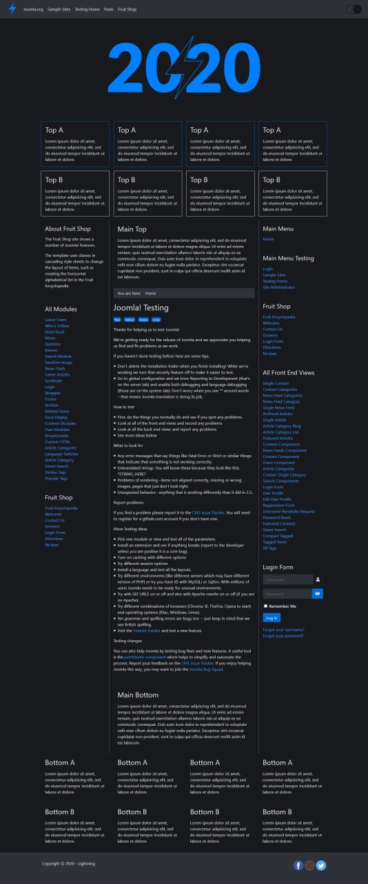 Вышла новая версия бесплатного шаблона для Joomla 4 на CSS-фреймворке HiQ – 720