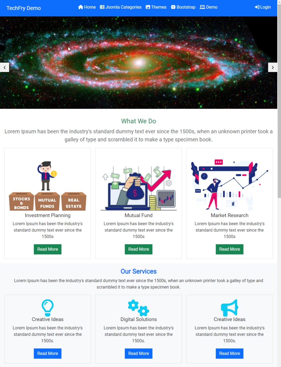 Шаблон BootOne для Joomla 4 на Bootstrap 5