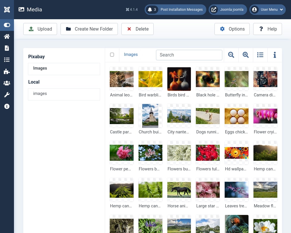 DPMedia - пакет плагинов файловой системы для Joomla 4