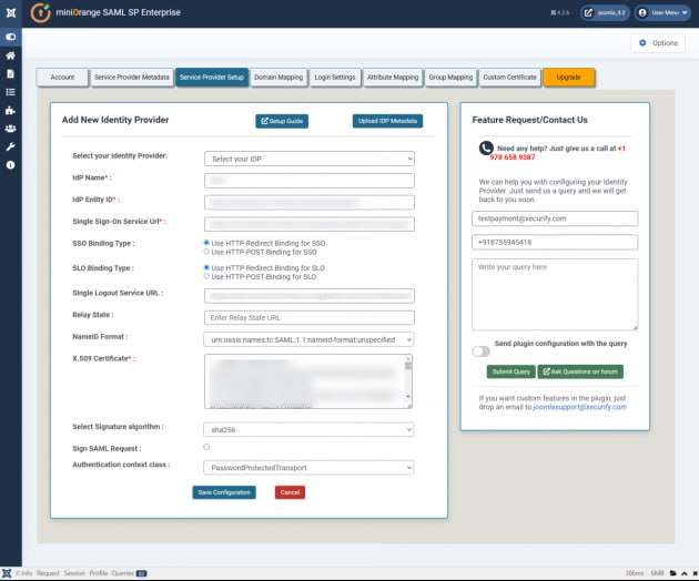 miniOrange Joomla SAML Single Sign-On (SSO) – SAML SSO аутентификация для Joomla 4