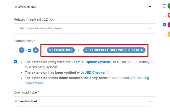 В Joomla Extensions Directory появился тег совместимости с Joomla 5.
