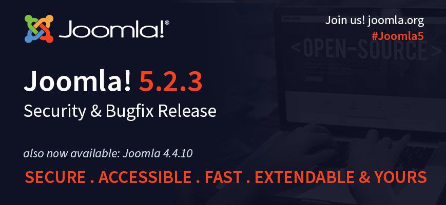 Релиз безопасности Joomla 5.2.3 и Joomla 4.4.10.
