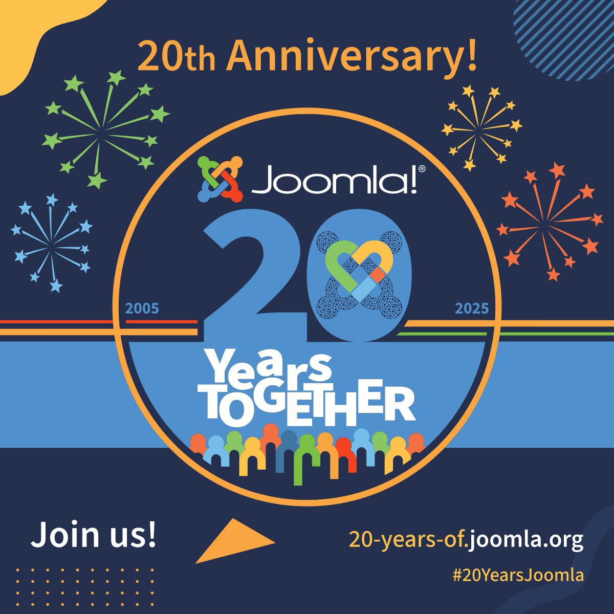 20 Years of Joomla! Materials. Скоро Joomla исполняется 20 лет
